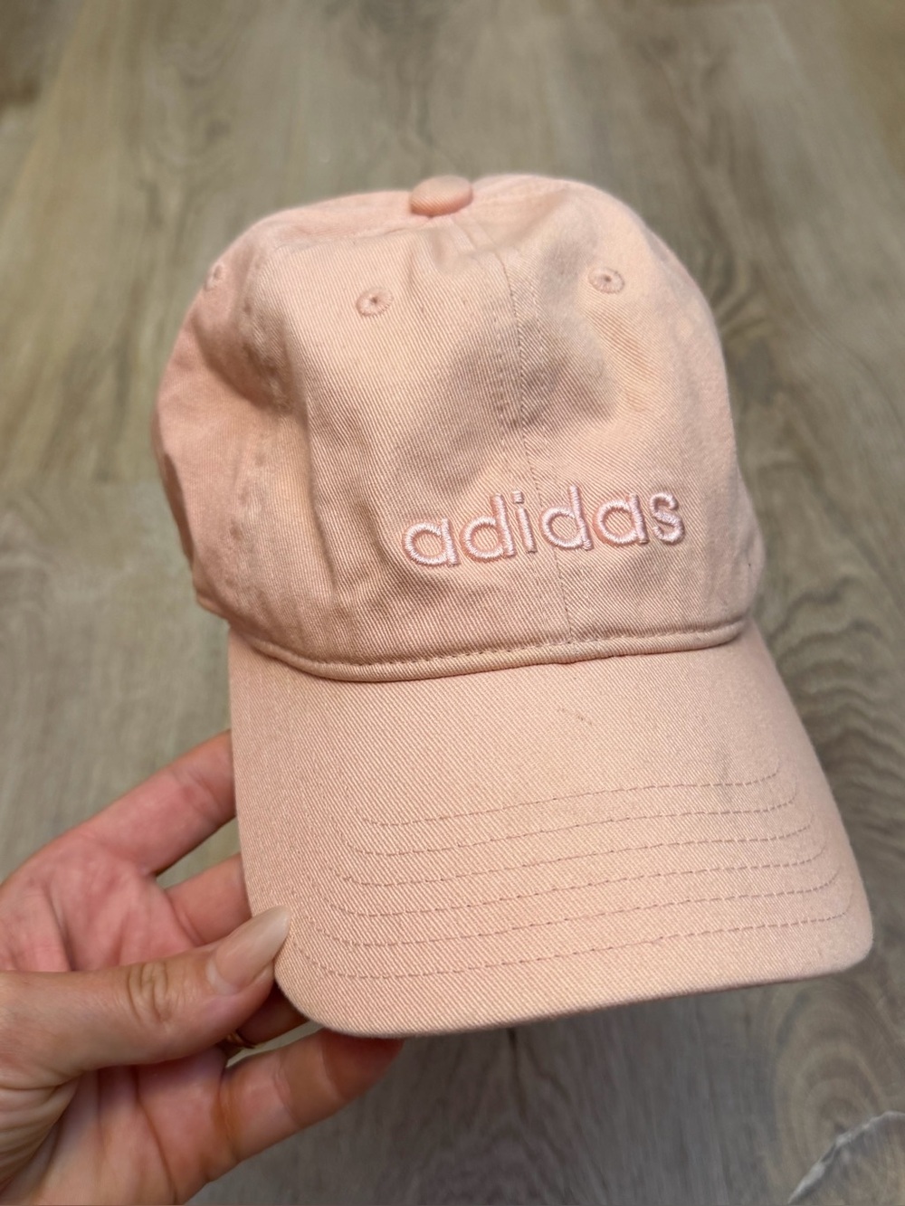adidas Peach Embroidered Logo Climalite Baseball Cap